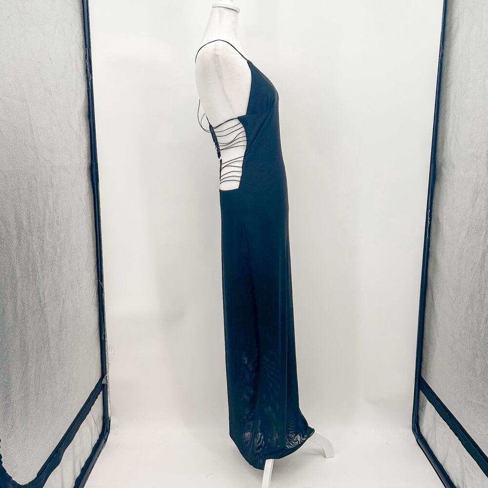 I.AM.GIA Ellery Dress Black Butterfly Long Large New with Tags - Picture 6 of 12